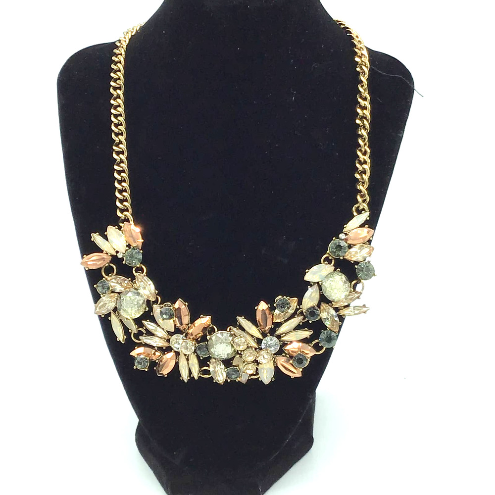 Gold Chain Jeweled‎ Necklace